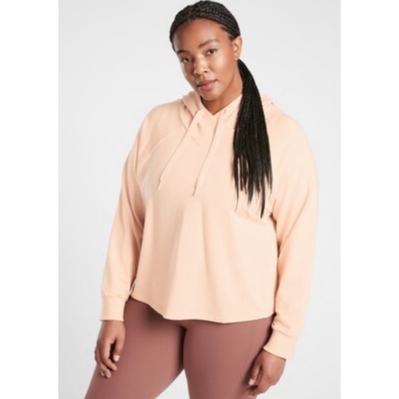 Athleta Peach Oversized Drawstring Boardwalk Hoodie 2X - Picture 1 of 11